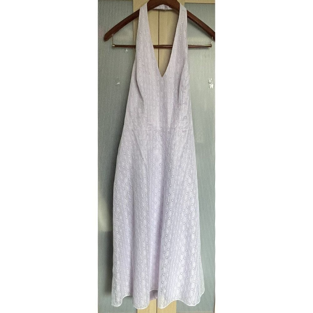 WToo Watters And‎ Watters Wedding Dress Size 10 Bridesmaid Lilac Purple Halter